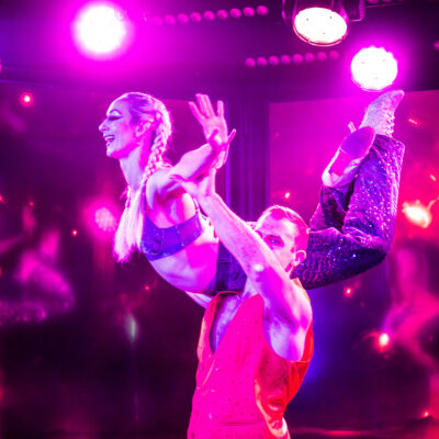 Can Can Culinary Cabaret dancers.