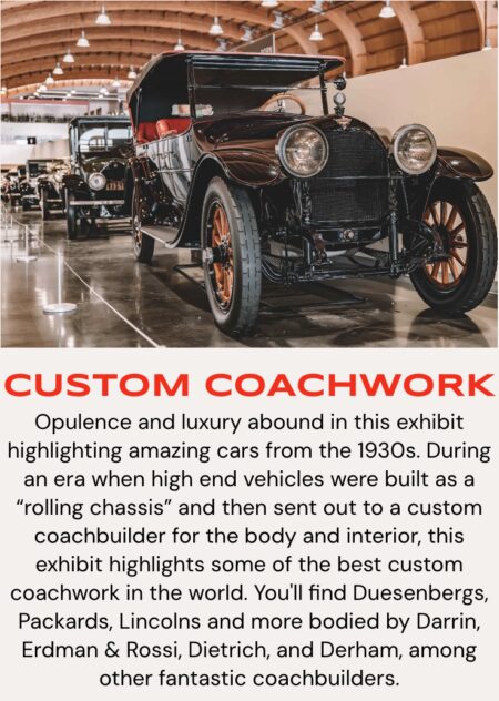 Vintage promotional graphic for coachwork.