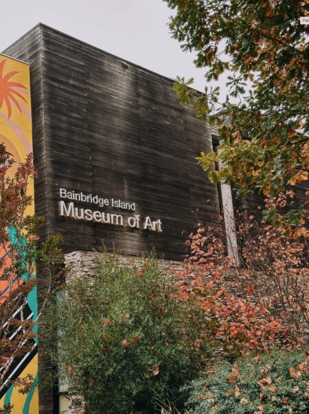 Sign for Bainbridge Island Museum of Art.