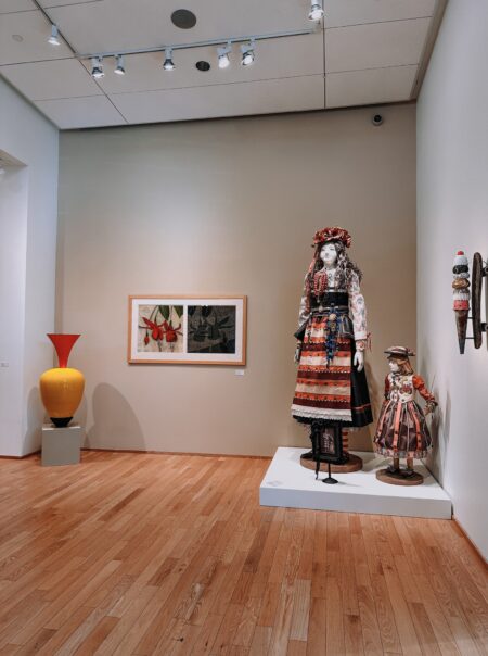 Interior of art gallery.